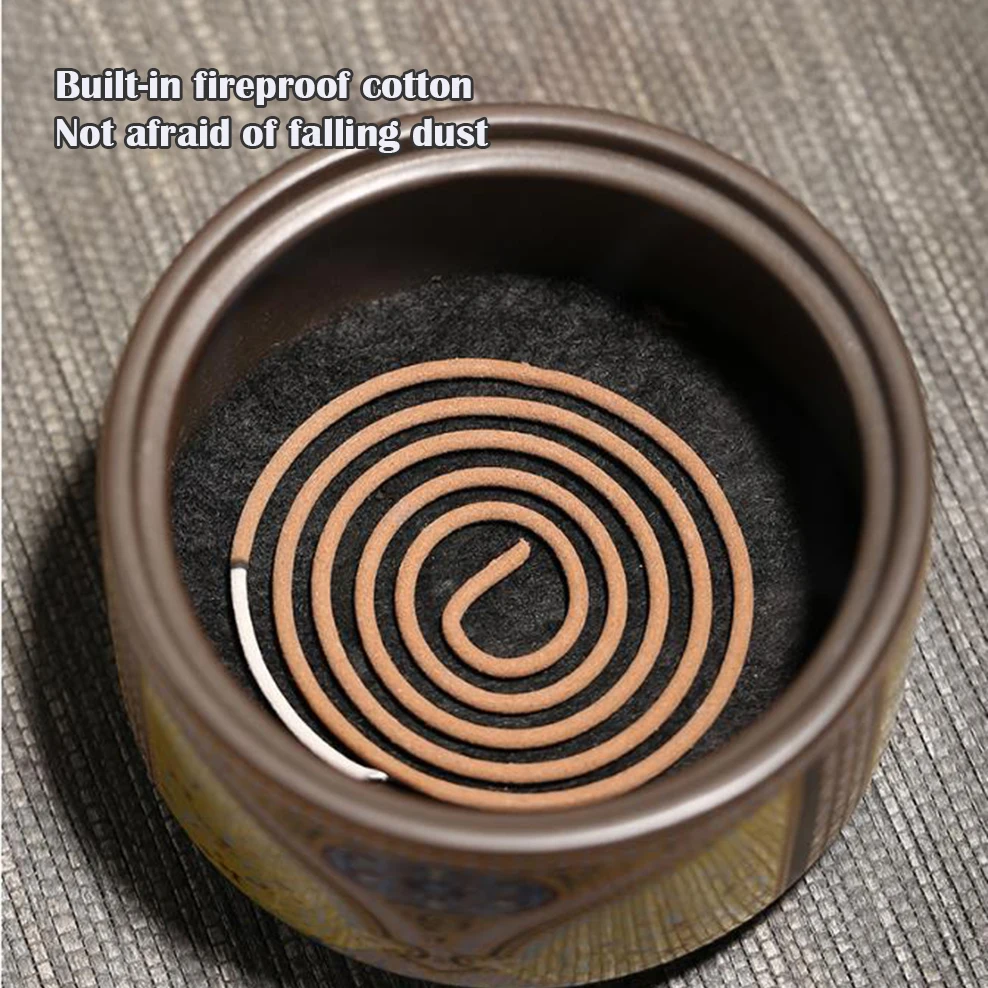 Керамическая эмалированная печь для благовоний 2/4 часа курильница античная из