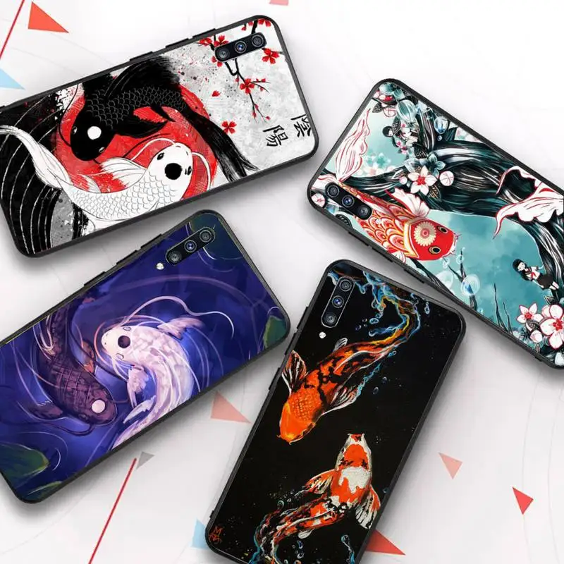 

Koi Fish Anime Manga Goldfish Phone Case for Samsung Galaxy A51 30s a71 A21s A70 10 A30 Capa