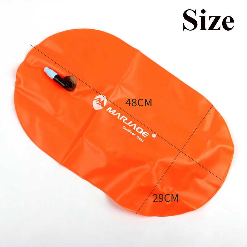 Водонепроницаемая сухая сумка буй для плавания утолщенное плавательное
