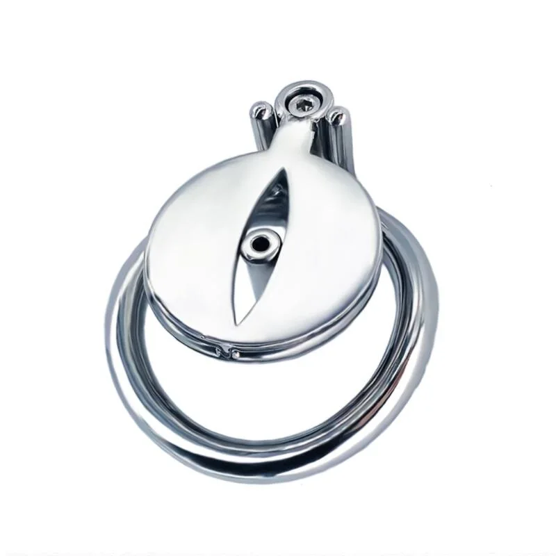 

Super Small Stainless Steel Male Cock Cage With Allen Key Curve Penis Ring Urethral Catheter Chastity Device Bondage Sex Toy A72