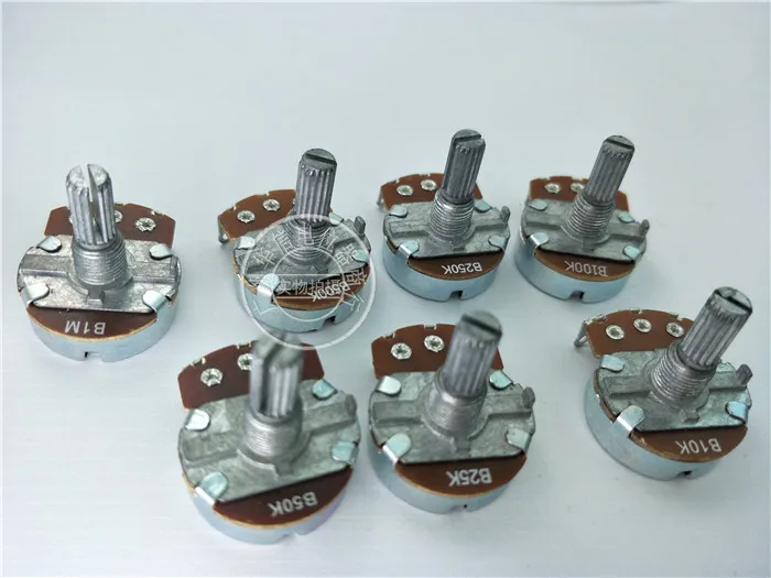 

Original New 100% 24 Type single potentiometer WH0241 B500K B10K 100K 1M B250K 50K B25K handle length 20MM (SWITCH)