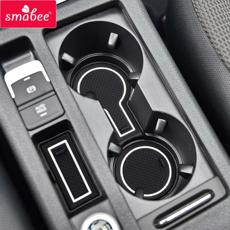 Нескользящий коврик для ворот слот чашки VW Golf 7 GTI R 2013 2014 2015 2016 2017 2018 2019 MK