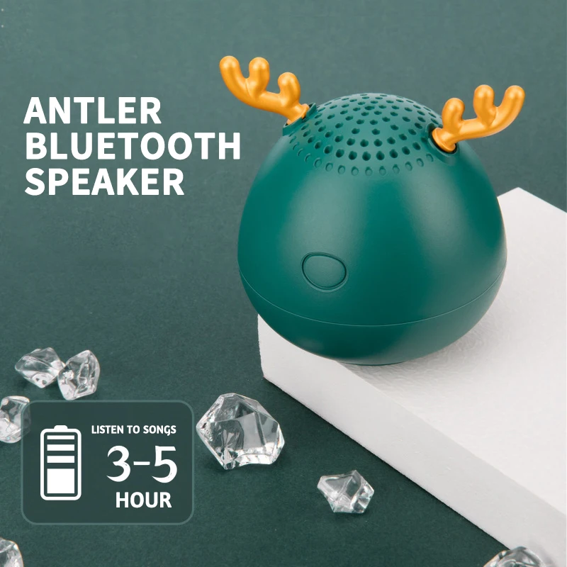 Беспроводная Bluetooth-Колонка Antlers белый розовый зеленый бас портативная