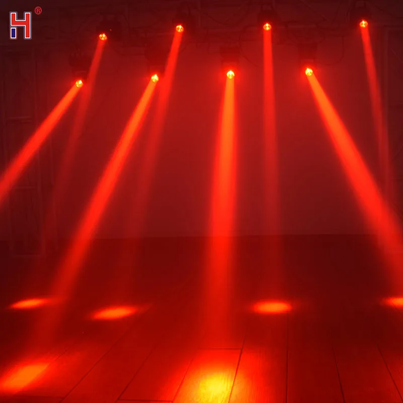 DMX512 Rotating RGBW Beam Effect Sound Party Lamp 10W LED Moving Head Light Stage Lighting | Освещение