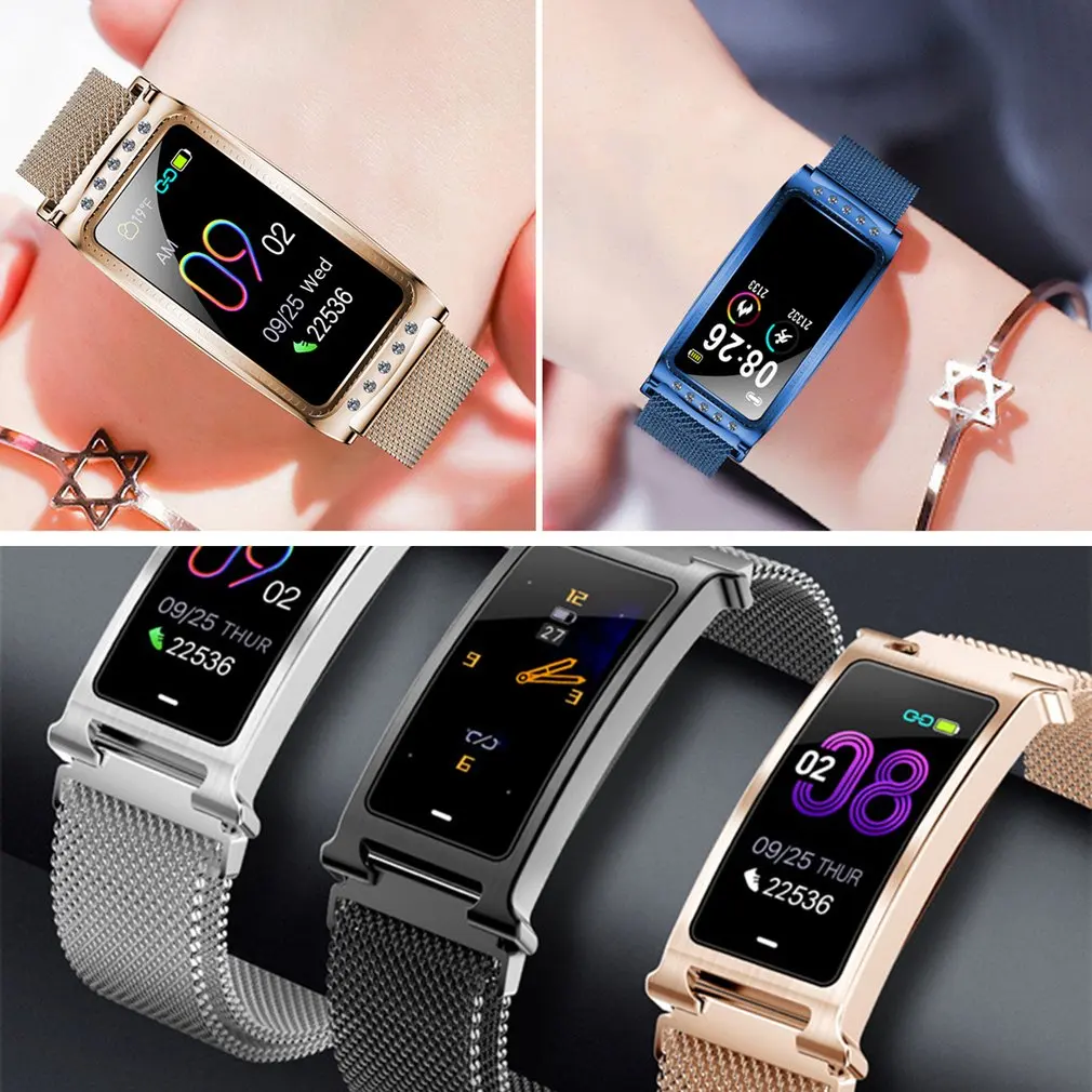 Смарт-часы F8 браслет с сердечком кислородный монитор кровяного давления трекер