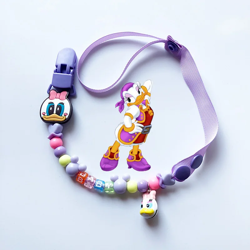 

Mickey Minnie Mouse Bebe Baby Pacifier Clip Silicone Disney Winnie The Hoop Pendant Teething Nursing Dummy Chain Holder Bebe