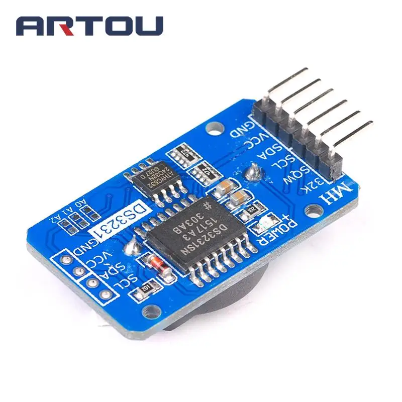 DS3231 AT24C32 IIC модуль точные часы DS3231SN для Arduino памяти | Электронные компоненты и