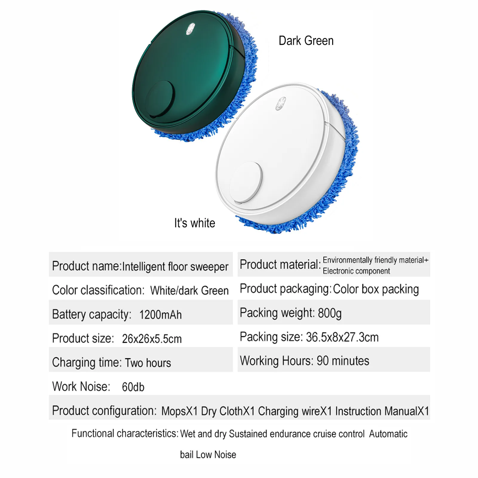 

Mopping Robot Charging Mini Mop Machine Intelligent Household Automatic Lazy Cleaner Special Mop Cloth For Mopping The Floor#g4