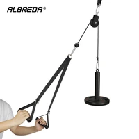 albreda 1pair gym exercise handles tricep rope handle bar strengthen resistance bands pulling fitness training