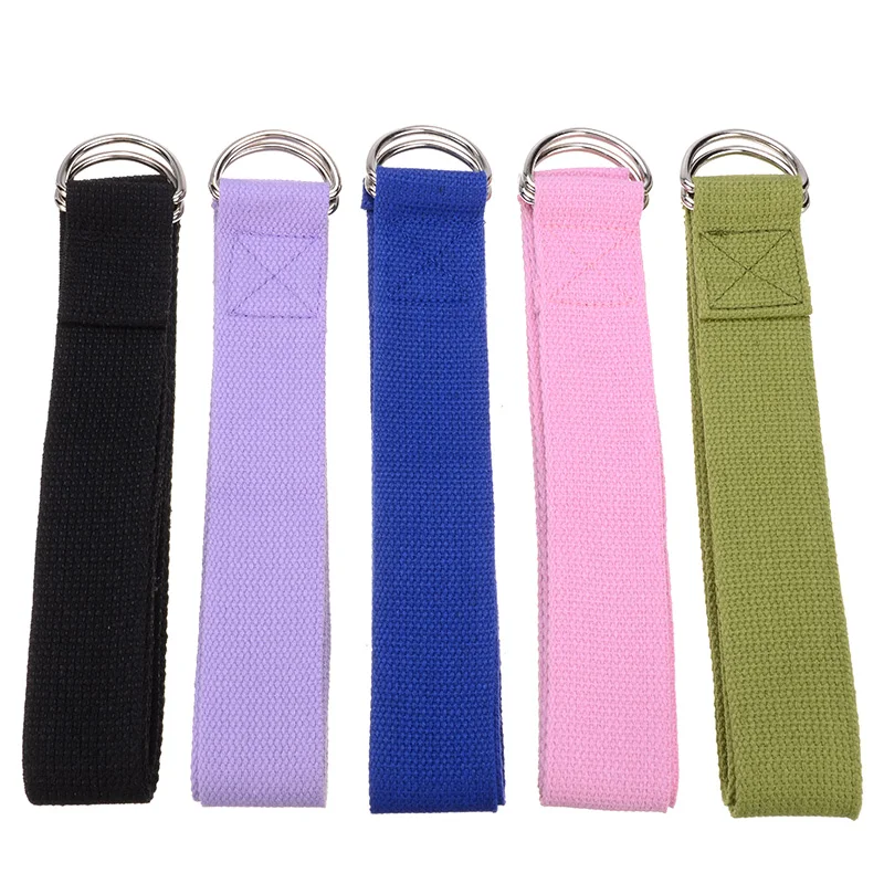 Женский эластичный ремень для йоги разных цветов пояс с D образным кольцом