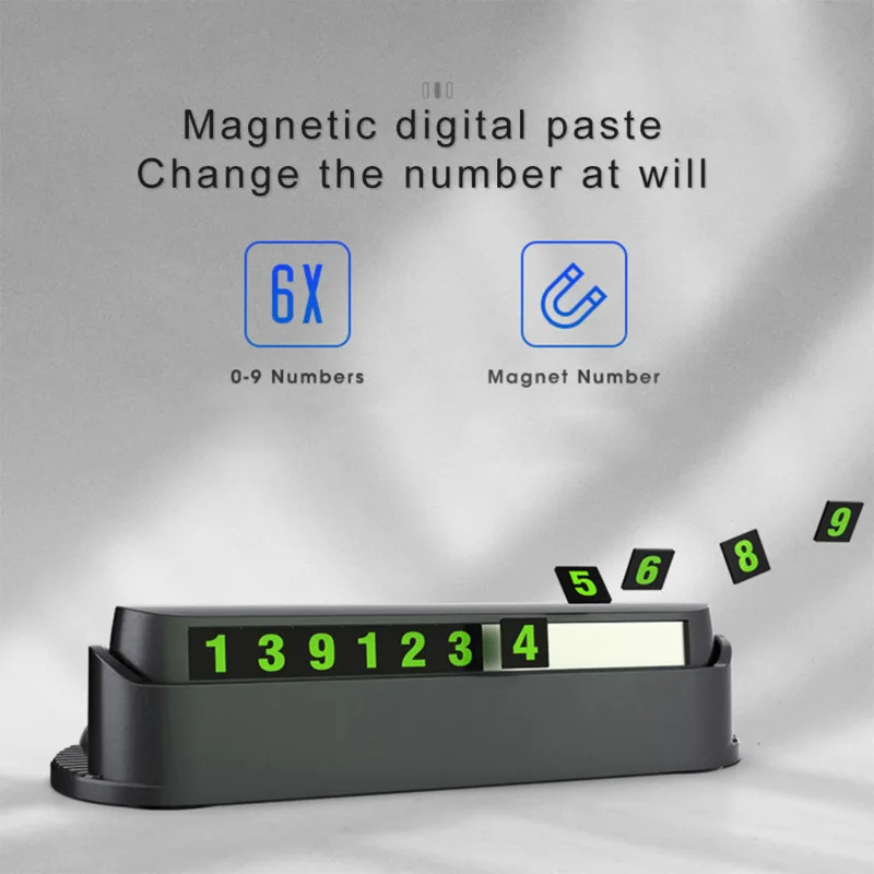 Автомобильный держатель скрытый автомобильный парковочный номер с Освежителем