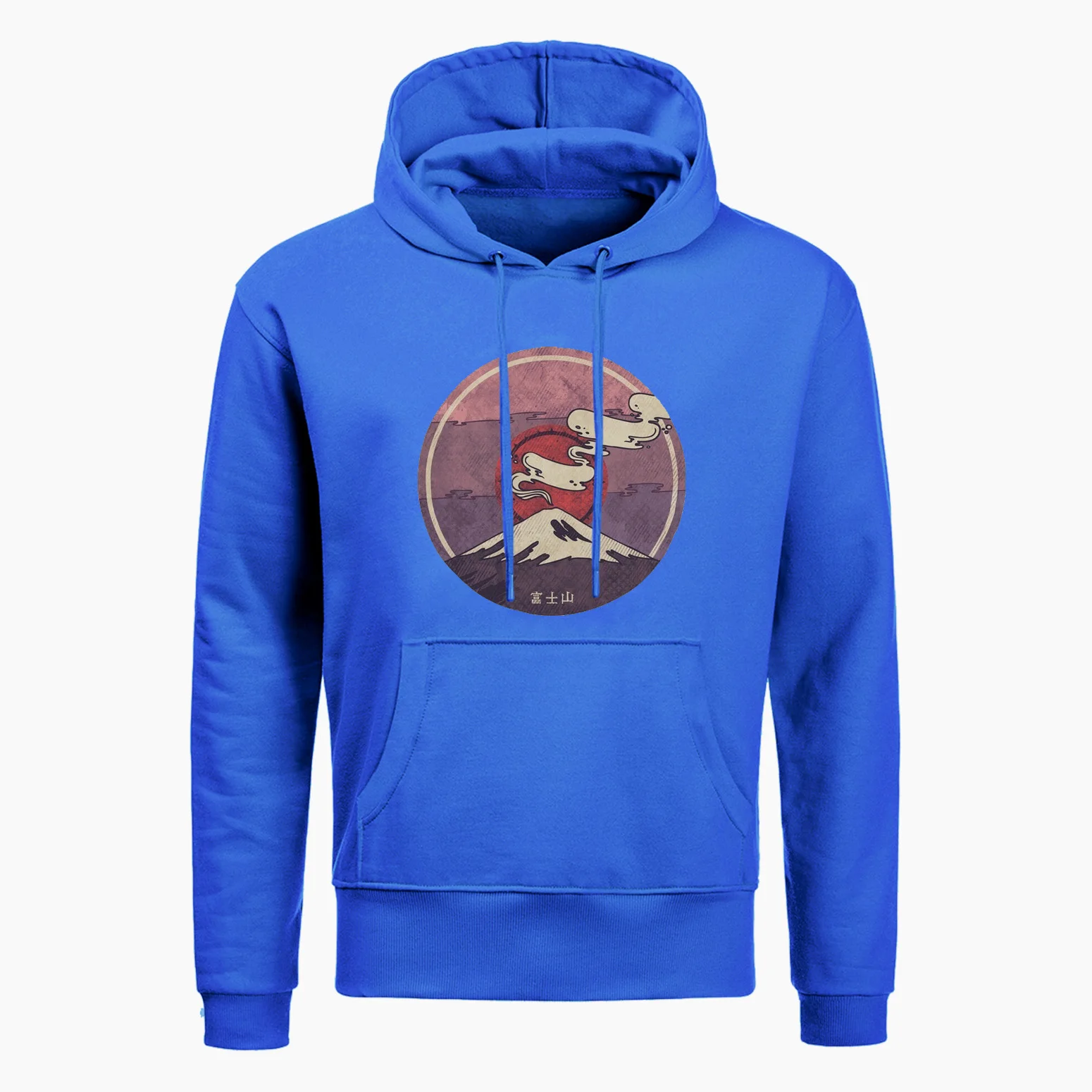 Новая Осенняя мода толстовка Mount Fuji Япония личность японские толстовки мужские с