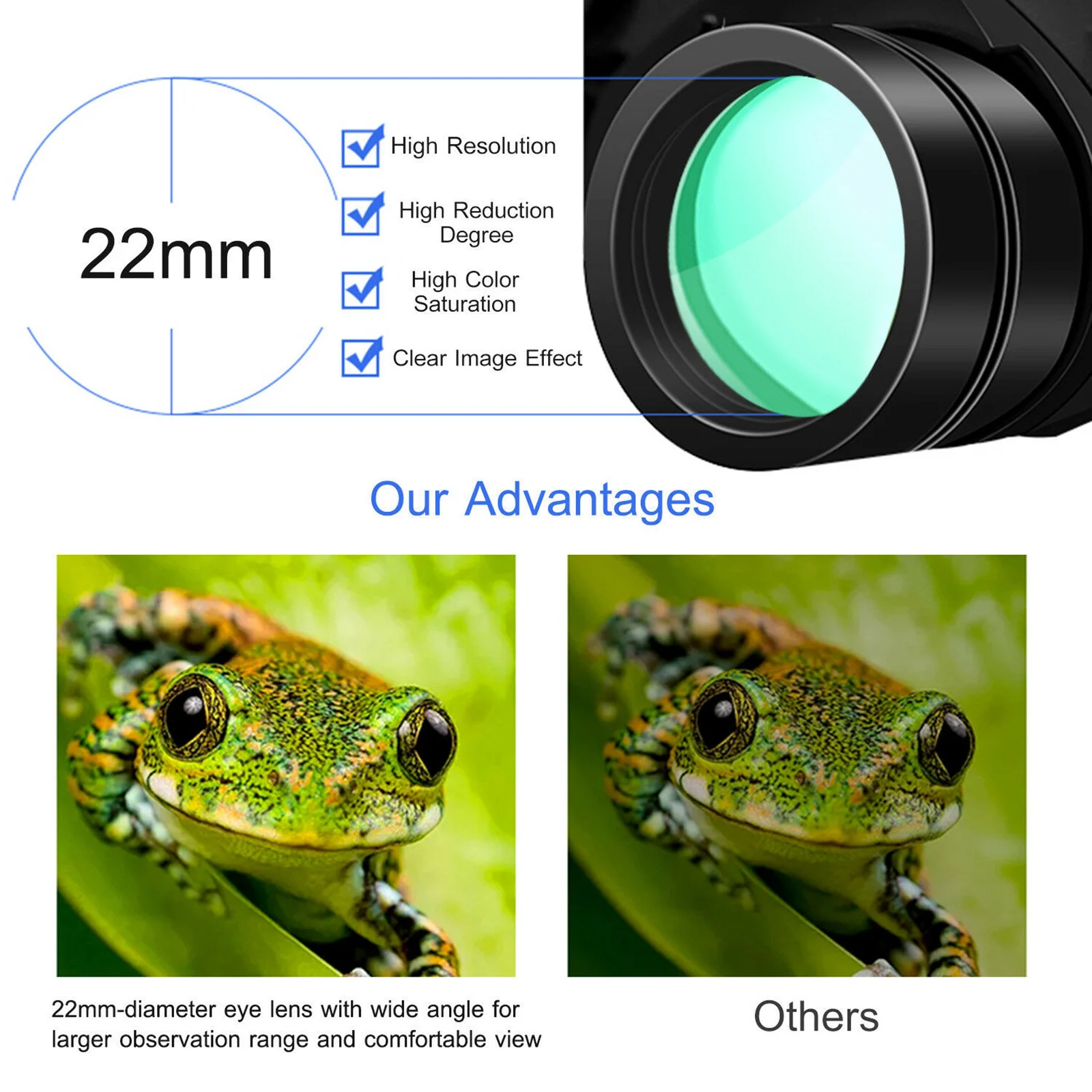 20x50 High Power Binoculars Day/Night Optics Hunting Camping Waterproof Binocular Bird Watching Sports Scope | Спорт и развлечения