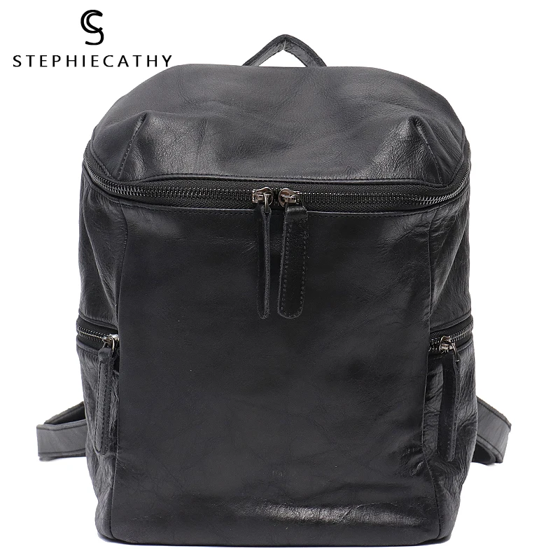 S высококачественный рюкзак из масляной и вощеной кожи для женщин большая