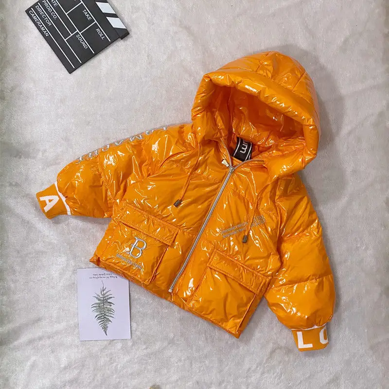 

Off season clearance broken size children's 90 white down fructose bright embroidered down jacket