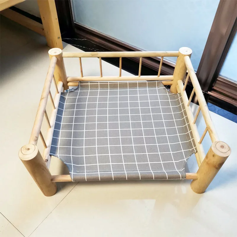 

Solid Wood Bed Folding Bed Cloth Pet Camp Cat Dog Wooden Lovely Nest Disassembly And Cleaning Four Seasons