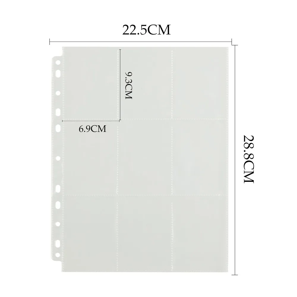 

90 Pockets Trading Gaming Card Sleeves Storage Wallets Album Pages Collection Coin Holders Wallets Sleeves Set Photo Albums
