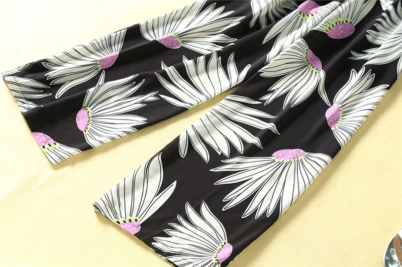 

Quality New High Jumpsuits 2021 Spring Summer Casual Jumpsuit Women V-Neck Runway Prints Sleeveless Long Bodysuit Ladies Overall