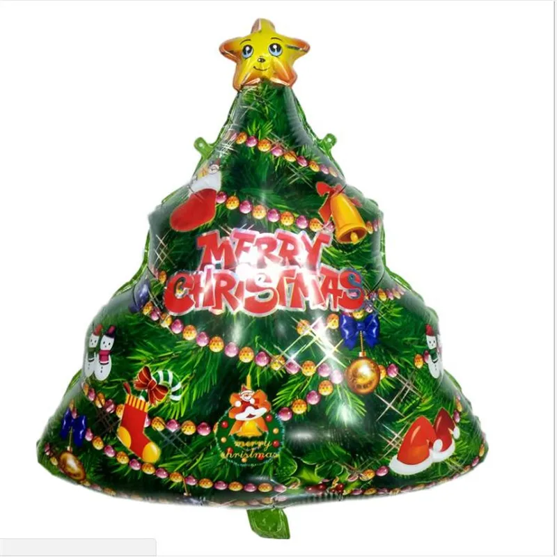 1 шт. хит продаж Новые Алюминиевые рождественские декорации шар Санта Клаус