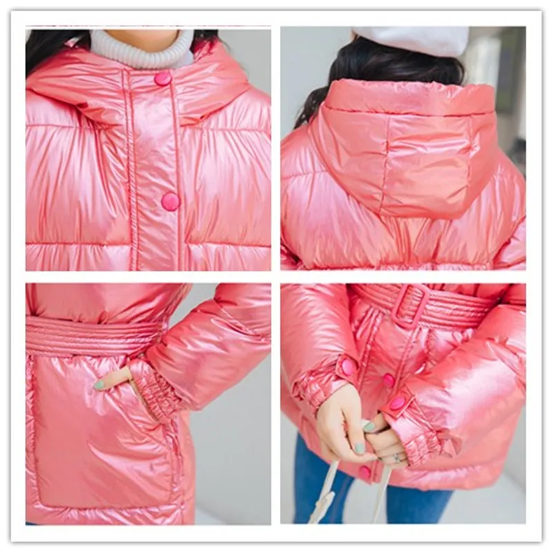 

2019 Fashion Autumn Winter Slim Jacket Mujer Hooded Parkas Black Thicken Loose Warm Parka Plus Size Pocket Cotton Padded Jacket