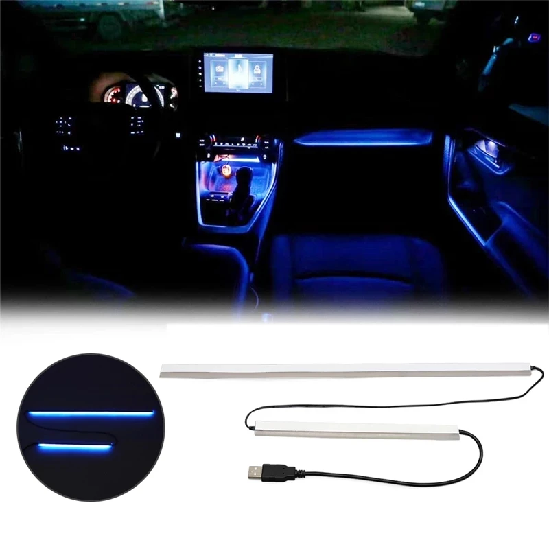 

Для RAV4 2019 2020 2021 автомобильная светодиодная лампа, центральная консоль, атмосферсветильник, автомобильная панель приборной панели, отделка, ...