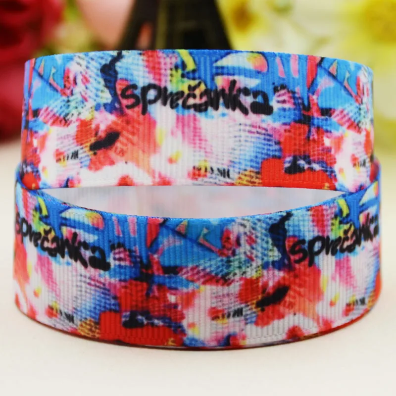 

22 мм 25 мм, 38 мм, 75 мм с абстрактным рисунком в виде печатная корсажная лента вечерние свадебные украшения 10 ярдов X-03834