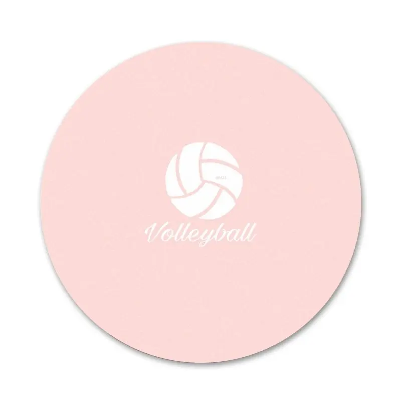 

58mm Volleyball Painted Icons Pins Badge Decoration Brooches Metal Badges For Backpack Decoration