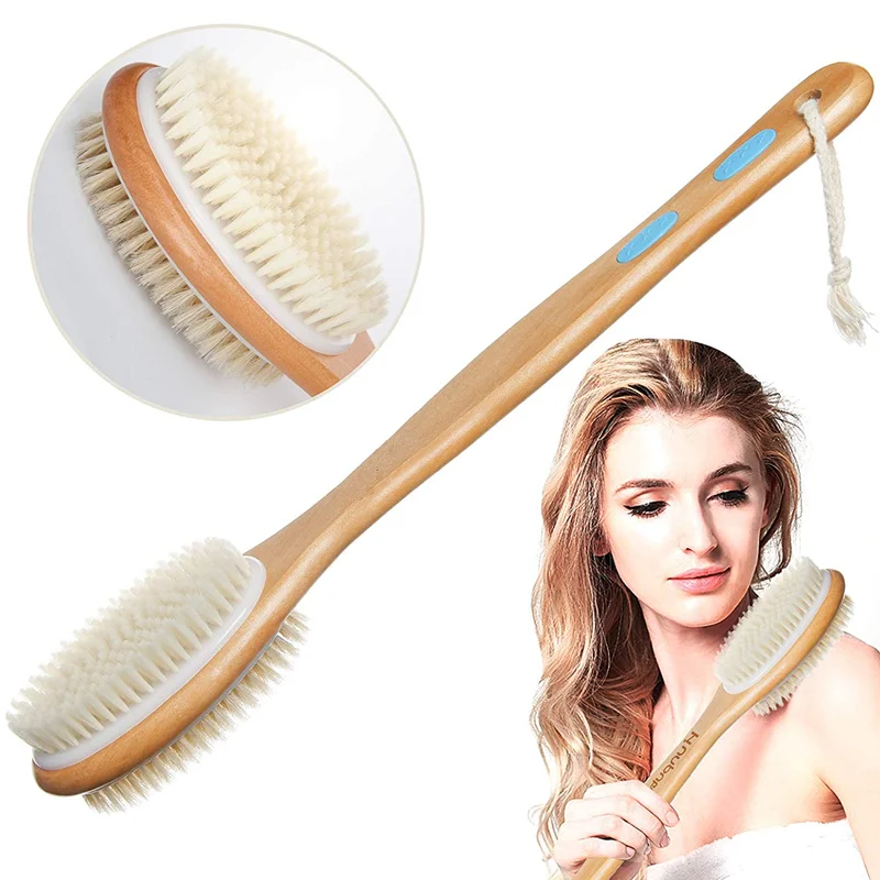 

Long Handle Back Bath Brush,Exfoliating Body Scrubber, Back Scrubber for Shower, Hair dandruff shampoo Brush for Men