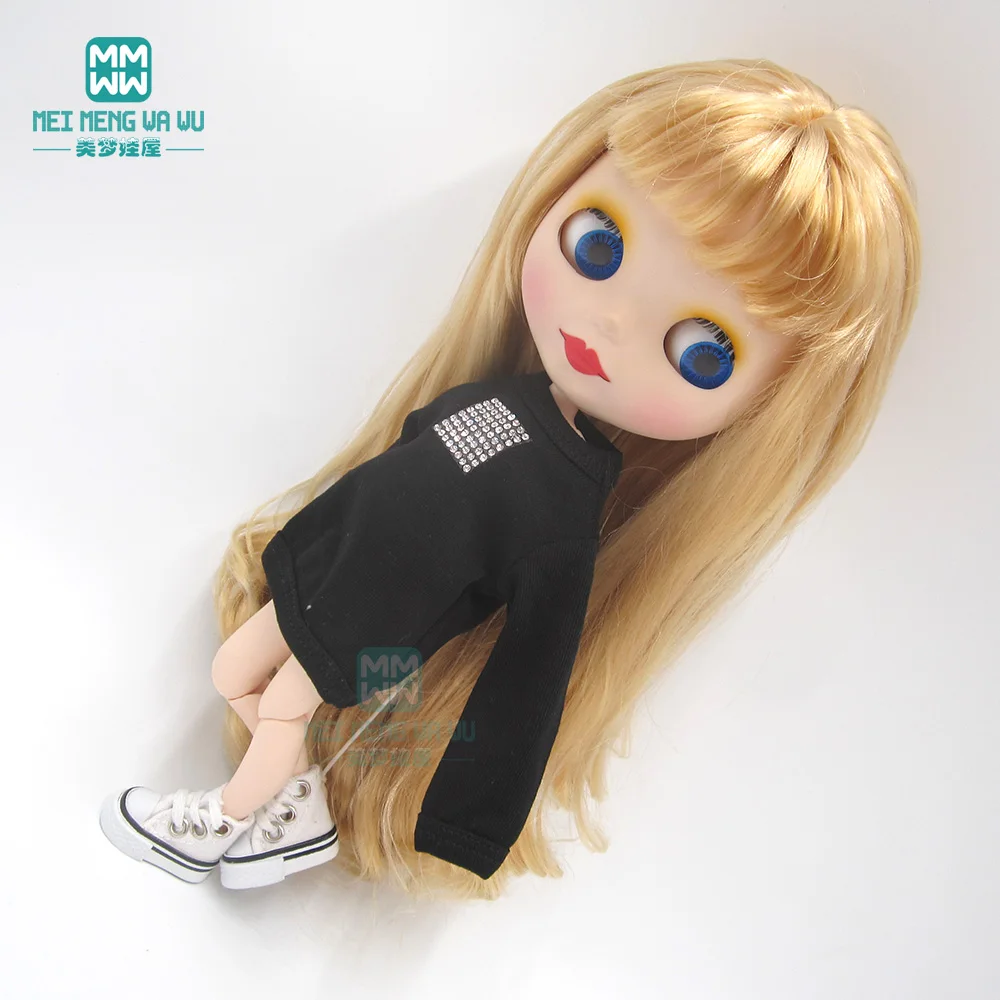 Одежда для куклы подходит 1/6 28-30 см blyth Azone OB23 OB24 модная Толстовка розовый, черный, белый, коричневый