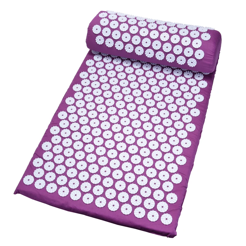 

26*17 inch Massage Mat Acupressure Relieve Back Body Pain Relax Spike Mat Acupuncture Massage Cushion Yoga Mat with Pillow