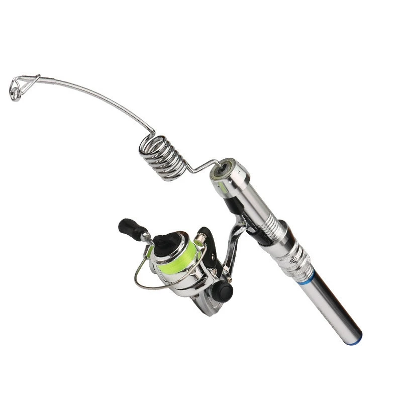 

Mini ICE Fishing Rod Boat Ice Winter Fishing Rod with XM100 Spinning Fishing Reel Fishing Tackle Set