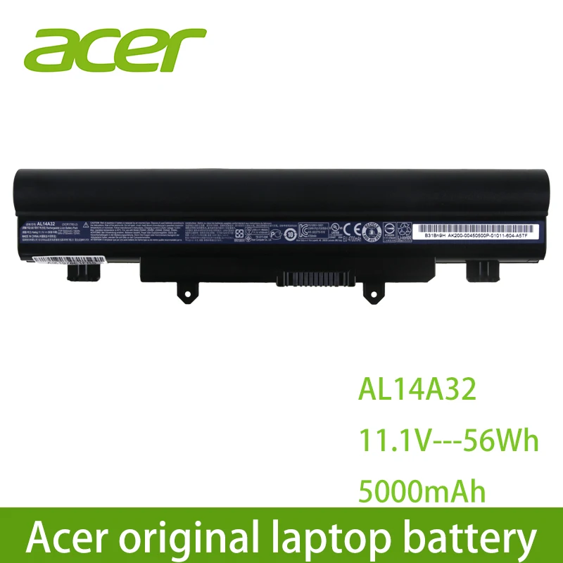 Оригинальный аккумулятор для ноутбука Acer AL14A32 Aspire E14 E15 E5 531 551 421 471 571 572 V3 472