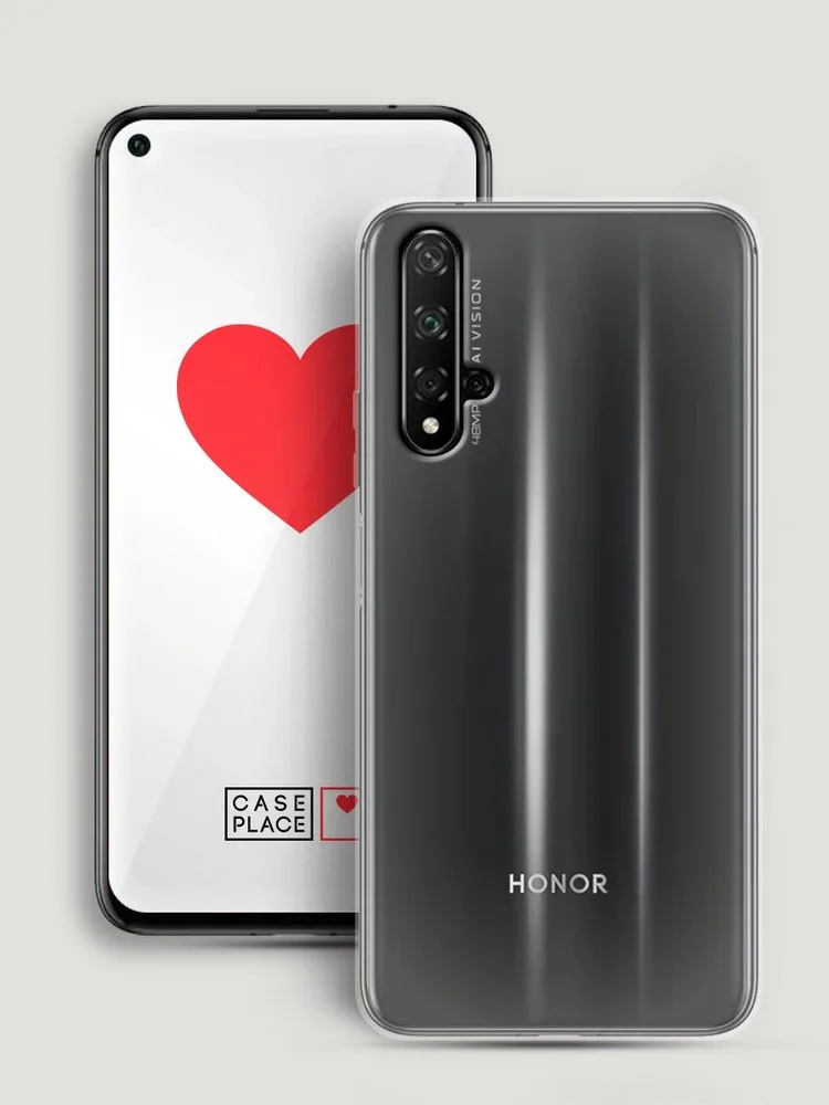 Силиконовый прозрачный чехол для Huawei Honor 20 Nova 5T защитный тонкий мягкий