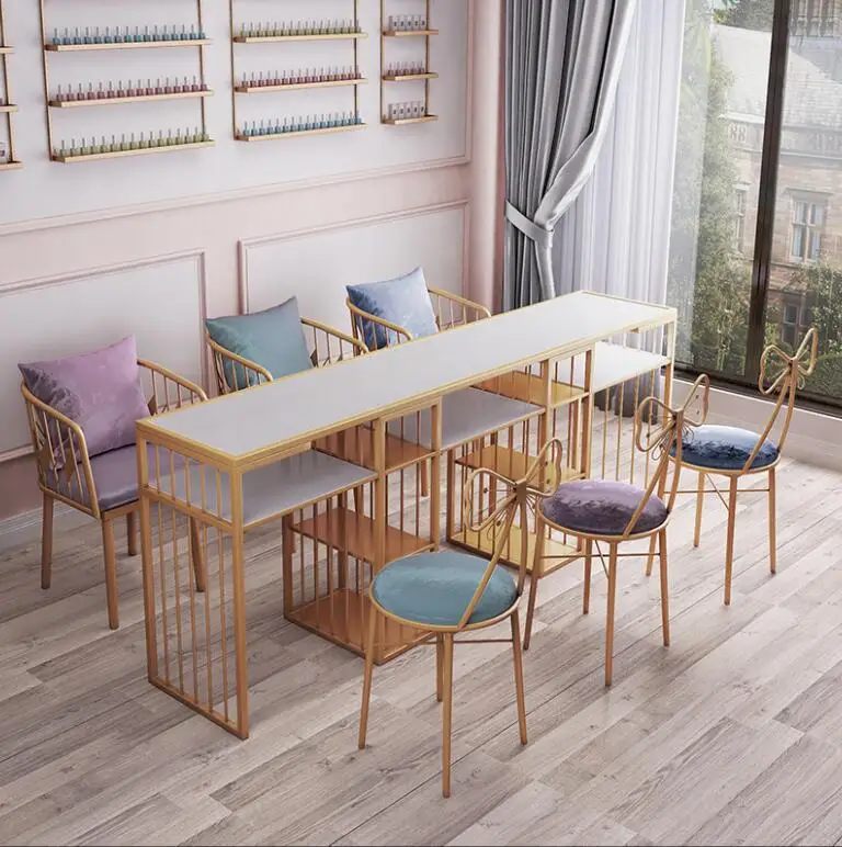 Набор стульев для маникюра мраморный одинарный двойной по специальной цене