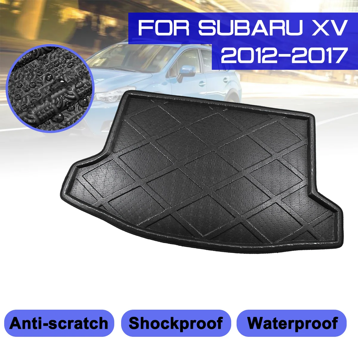 Автомобильный напольный коврик ковер для Subaru XV 2012 2013 2014 2015 2016 2017 задний багажник