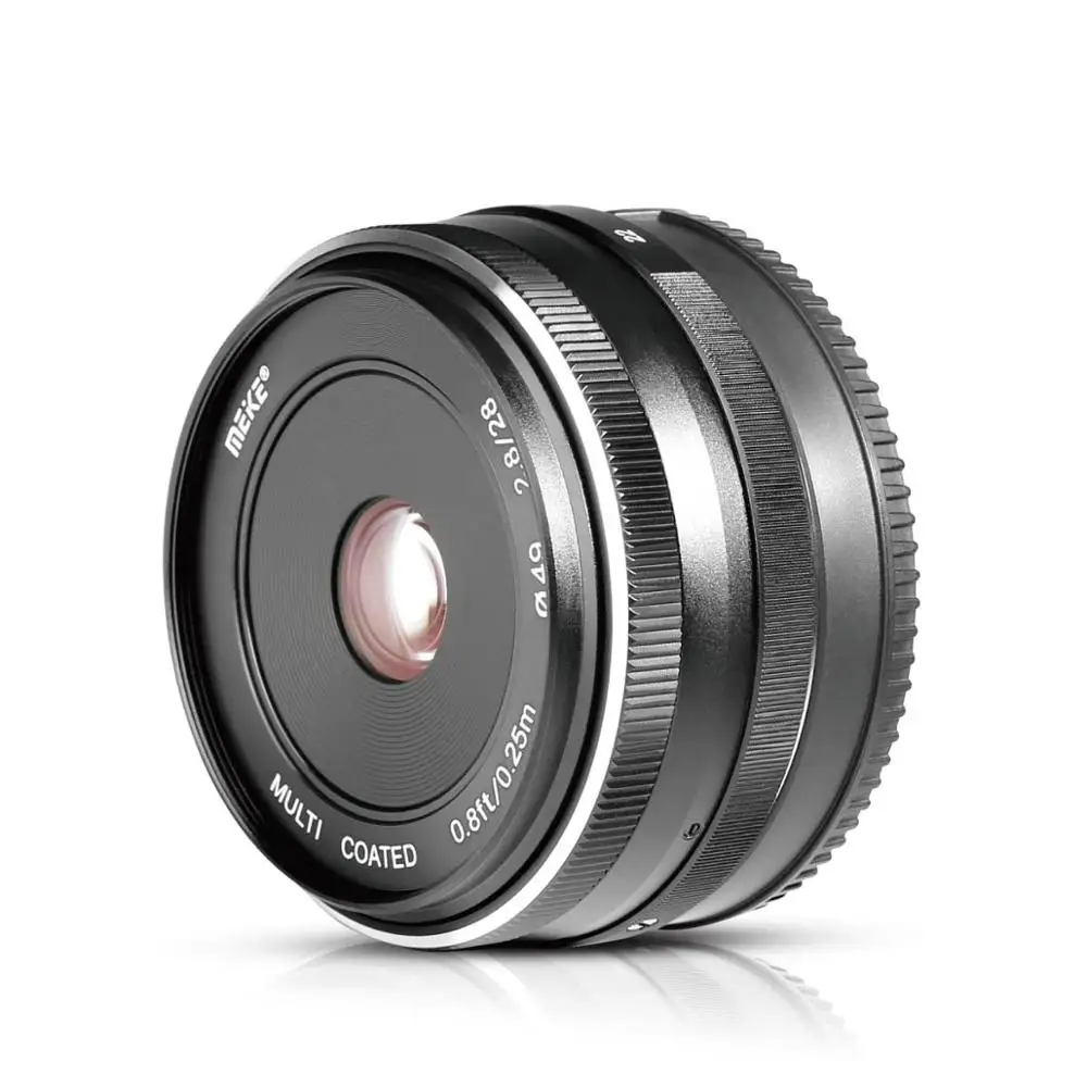 

Meike MK 28mm f2.8 manual focus lens APS-C for Canon Eos EF-M Mount M1 M2 M3 M6 M50 M100 M200 Mirrorless Camera