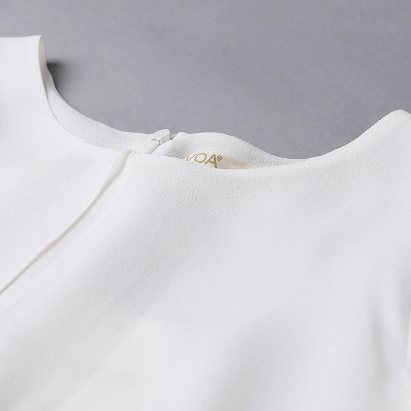 VOA шелковые платья трапециевидной формы женские вязаные осенние с длинным