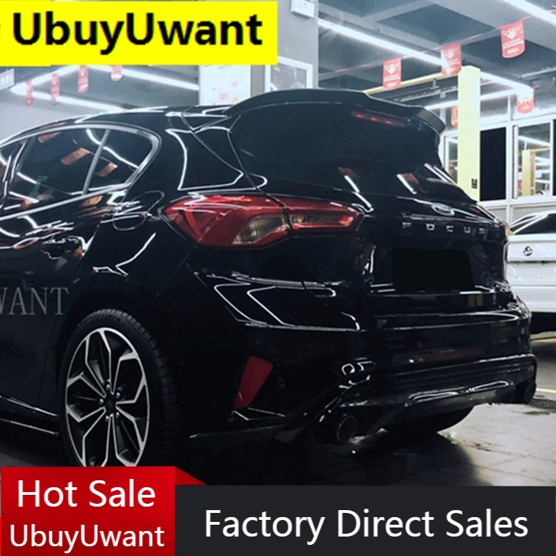 

Задний спойлер UBUYUWANT для Ford Focus, автомобильный спойлер из АБС-пластика на крышу, Внешние детали для хэтчбека Focus 2019 2020