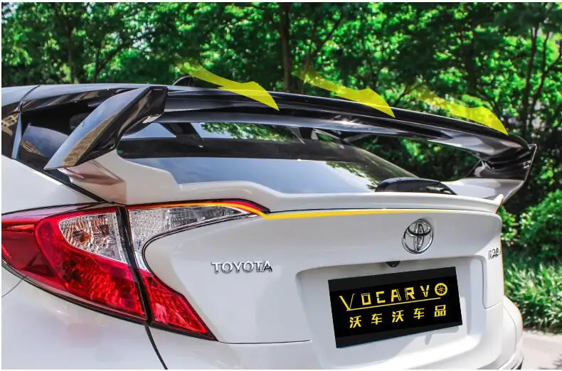 Спойлер на крышу для Toyota CHR 2018 2019 задний спойлер из АБС пластика FD2 цветной