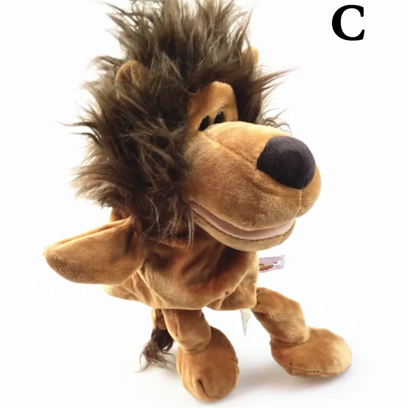 Детские милые животные плюшевые куклы на руку детство искусственное лев