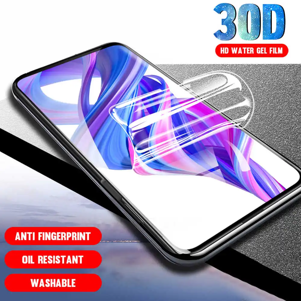 Мягкий чехол с полным покрытием для Huawei Honor 9X pro 8X MAX Гидрогелевая пленка защиты