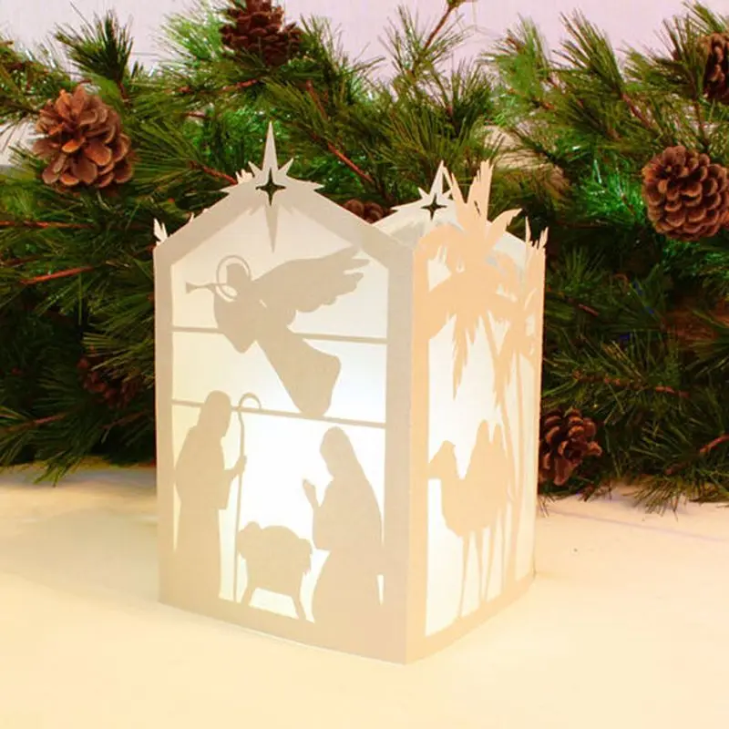 Рождественские фонарики металлические Вырубные штампы искусственная бумажная