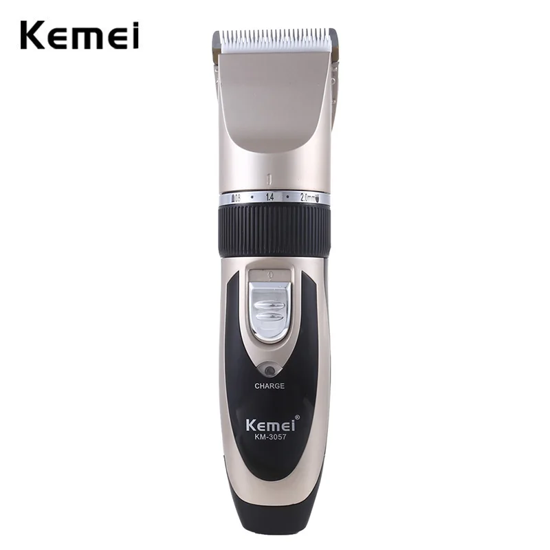 

Электрическая машинка для стрижки волос Kemei, беспроводной триммер с керамическим лезвием для мужчин и детей, аккумуляторная, для парикмахер...