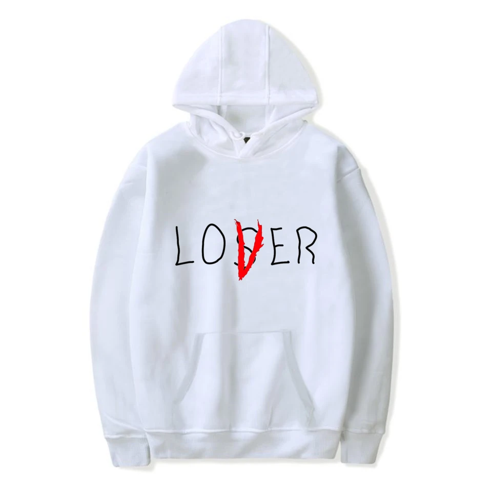 Lover Loser худи с принтом винтажные мужские осенне-зимние толстовка из флиса уличные