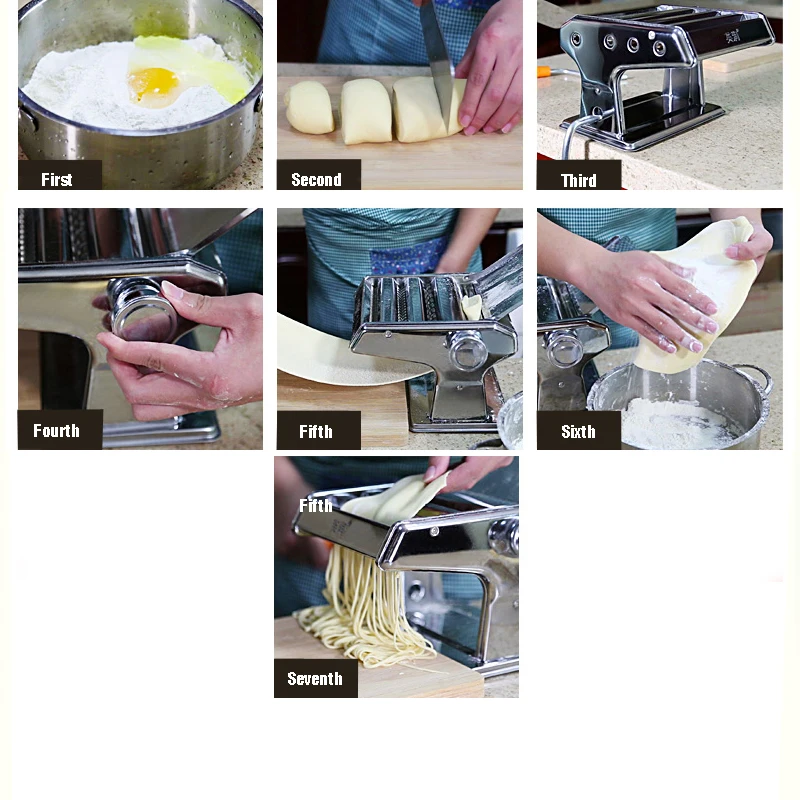 Машина для изготовления пасты из нержавеющей стали с 2 лезвиями ручная машинка