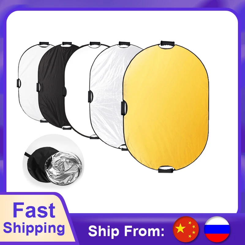 Светоотражатель Selens 5 в 1 портативный с чехлом для переноски 40x60/100x150