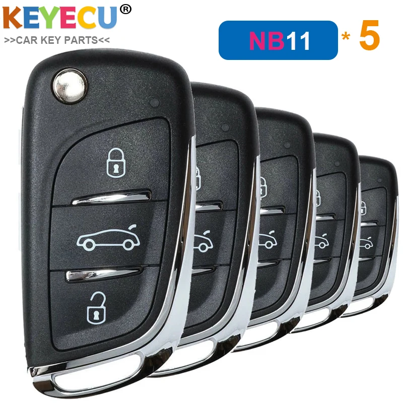KEYECU 5 шт./лот пульт дистанционного управления KEYDIY NB серии NB11 многофункциональный