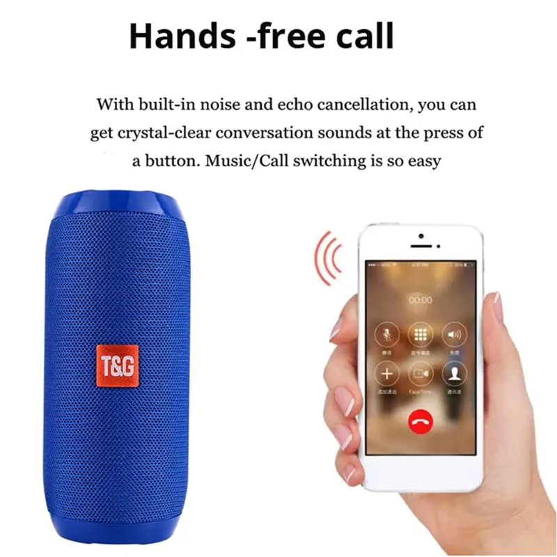 Wireless Bluetooth Speaker 10W Waterproof column Stereo Subwoofer loudspeaker portable Speaker+Mic Bass FM Radio MP3 Sound Box |