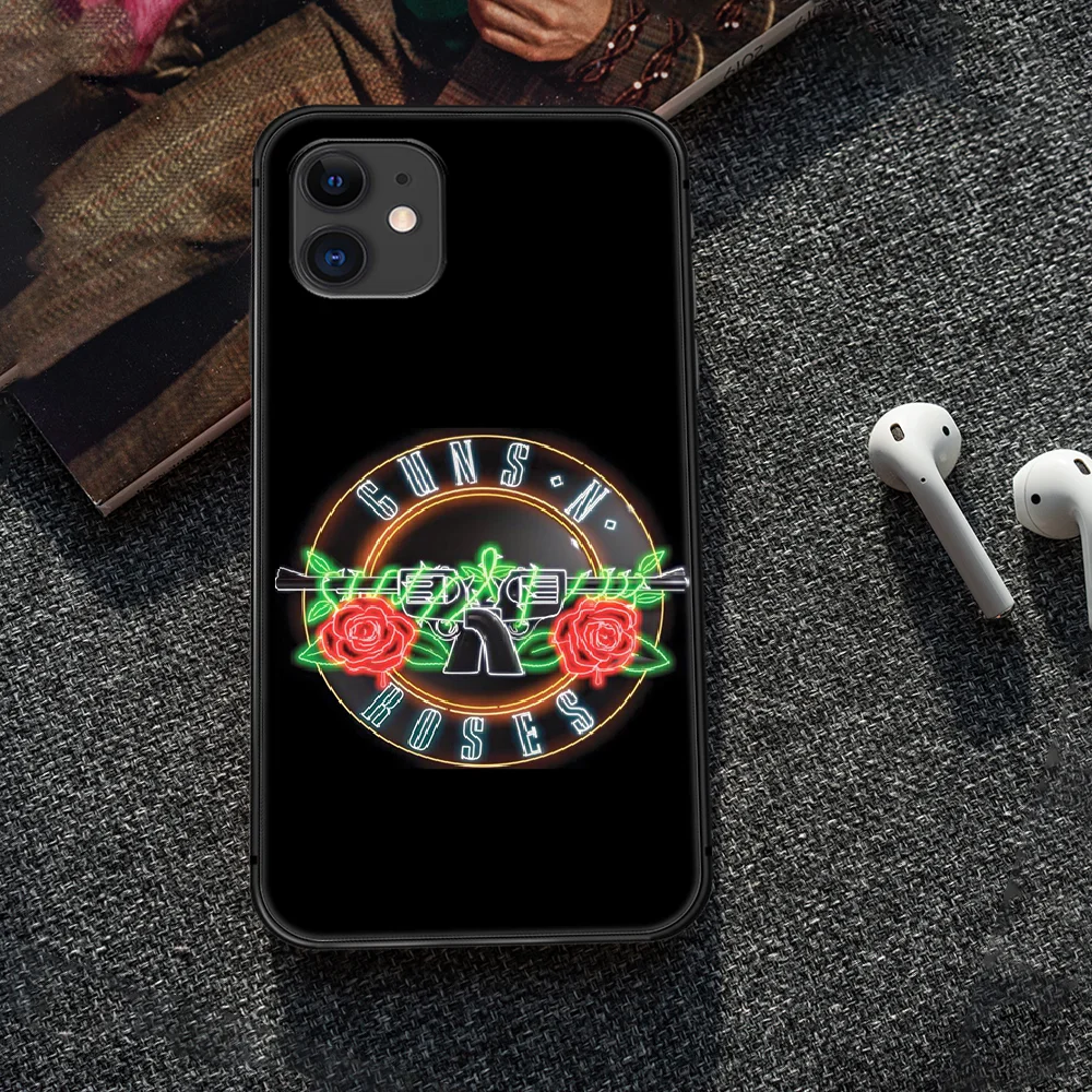 

Rock Band Guns N' Roses Phone Case Cover Hull For iphone 5 5s se 2020 6 6s 7 8 12 mini plus X XS XR 11 PRO MAX black Shell