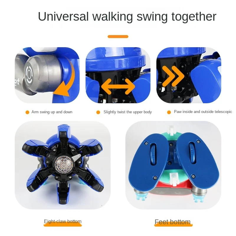 Детский умный робот с шестью когтями может петь и танцевать электрические